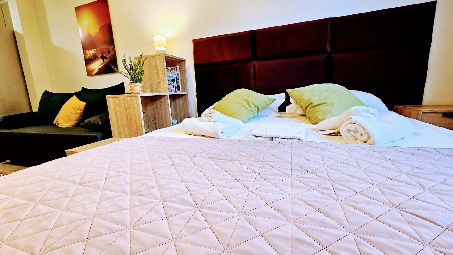 Apartment Live-Inn Prague Hotel-Style 5 Apartments, 20 Mins To Centre, Gym, Reception, Free Parking, Lift, Roof Terrace & Game Room